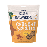 Natural Balance Rewards Crunchy Biscuits Dog Treats for Small Breeds with Real Duck
