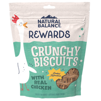 Natural Balance Rewards Crunchy Biscuits Dog Treats for Small Breeds with Real Chicken