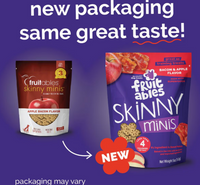 Fruitables Chewy Skinny Minis Apple Bacon Dog Treats