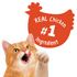 Friskies Party Mix Crunch Original Chicken Liver and Turkey Cat Treats Canister