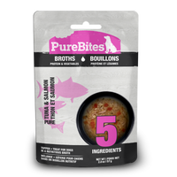 PureBites Broths Dog Treat Topper Tuna, Salmon & Vegetables