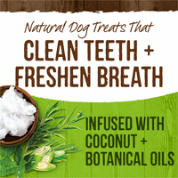 Merrick Fresh Kisses Coconut Oil and Botanics Dental Dog Chews Medium
