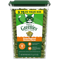 Feline Greenies Adult Dental Oven Roasted Chicken Flavor Cat Treats