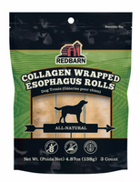 Redbarn Collagen Wrapped Esophagus Roll Dog Treats