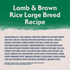 Natural Balance Limited Ingredient Dry Dog Food, Large Breed Lamb & Brown Rice Recipe