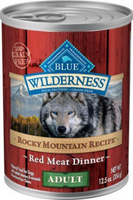 Blue Buffalo Wilderness Rocky Mountain Recipe Grain-Free Red Meat Dinner Adult Canned Dog Food