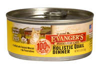 Evanger's Super Premium Holistic Quail Dinner Canned Cat Food