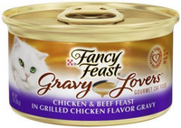 Fancy Feast Gravy Lovers Chicken and Beef Wet Cat Food