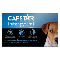 Capstar Flea Tablets for Small Dogs 5-25 lbs