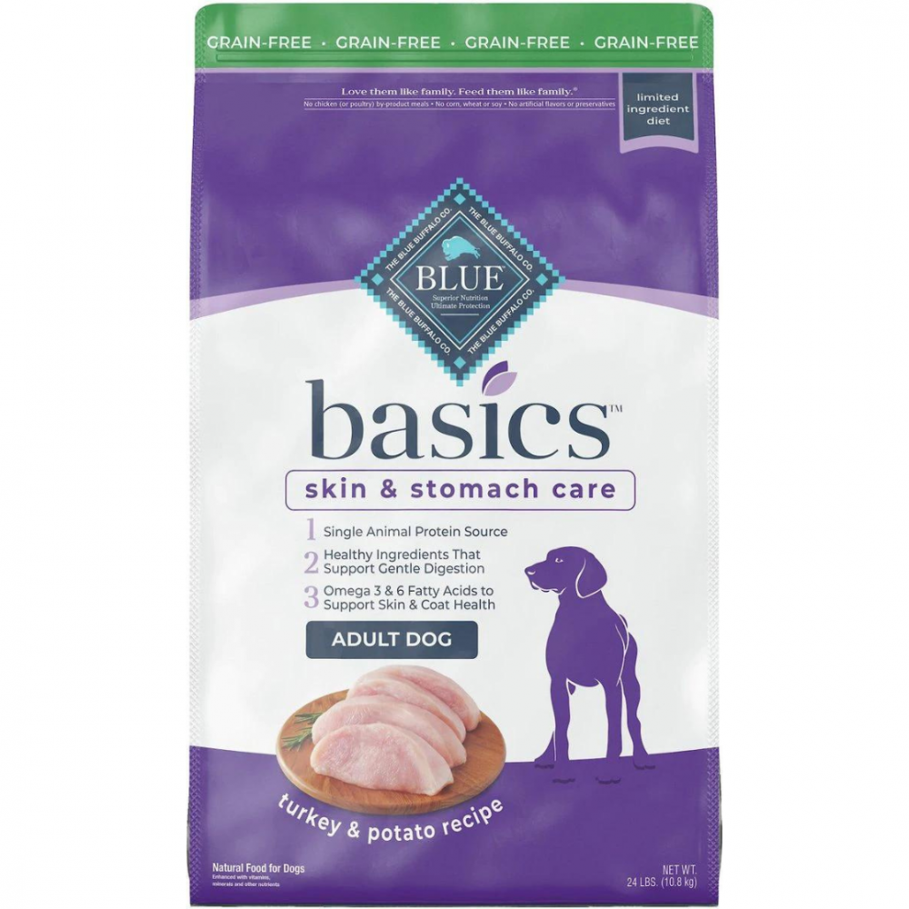 Blue Buffalo Basics Adult Skin & Stomach Care Grain-Free Turkey & Potato Recipe Adult Dry Dog Food