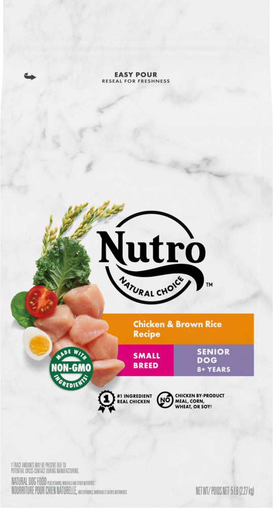Nutro Wholesome Essentials Small Breed Senior Chicken, Whole Brown Rice and Sweet Potato Dry Dog Food