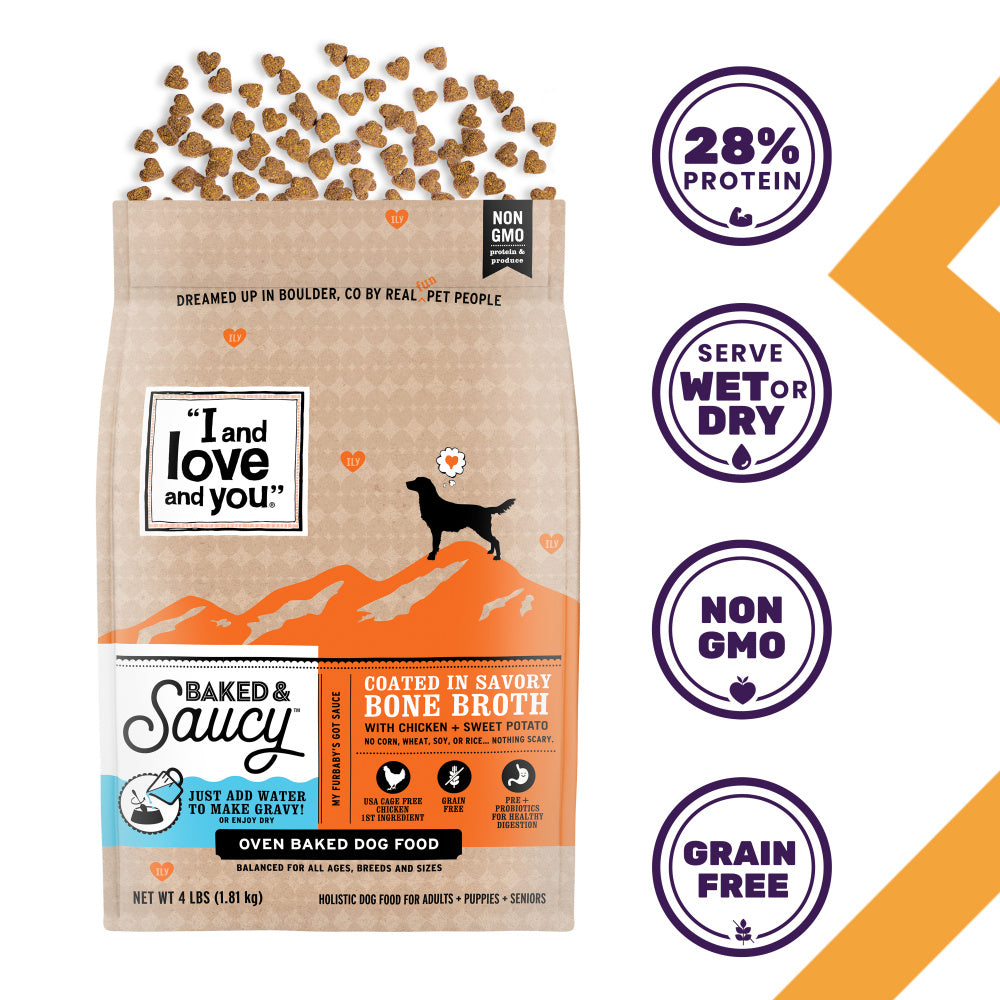 I and Love and You Baked & Saucy Chicken & Sweet Potato Dry Dog Food