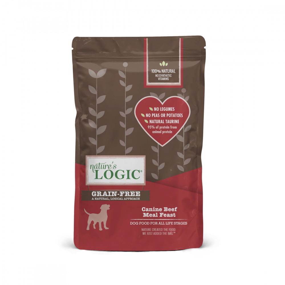 Nature's Logic Grain Free Canine Beef Meal Feast Dry Dog Food