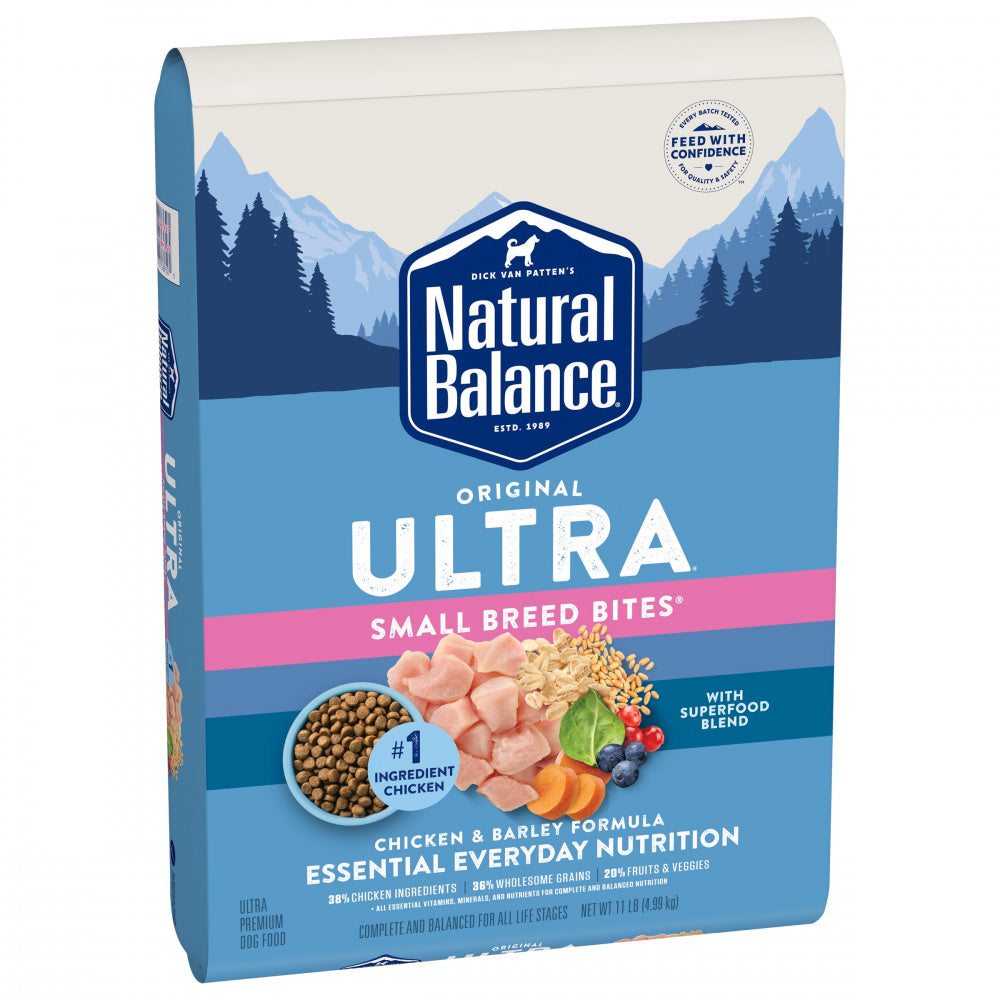 Natural Balance Original Ultra All Life Stage Chicken & Barley Small Breed Bites Recipe Dry Dog Food